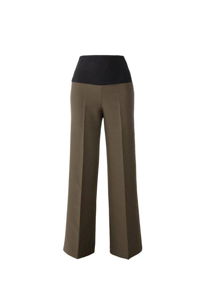 Panta Firenze Cady leggero Verde con baschina