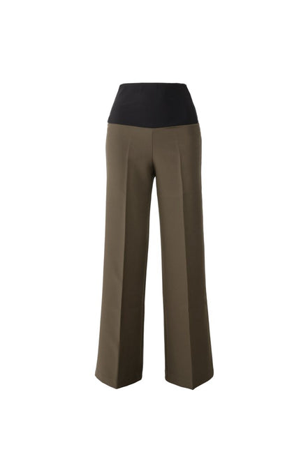 Panta Firenze Cady leggero Verde con baschina