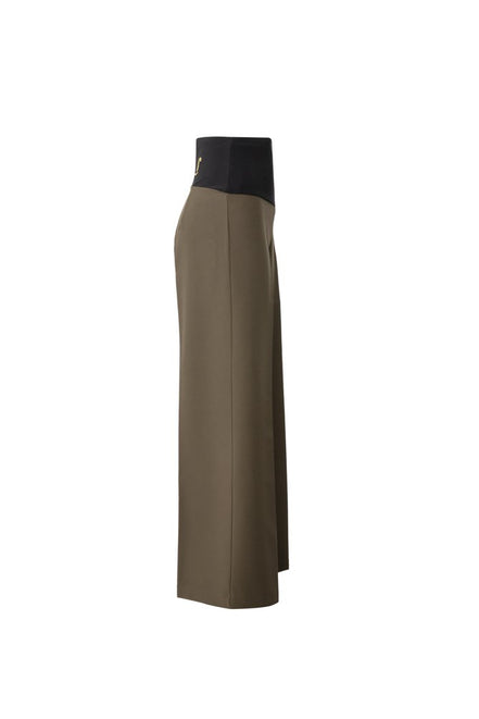 Panta Firenze Cady leggero Verde con baschina