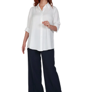 Camicia Milano techno satin latte