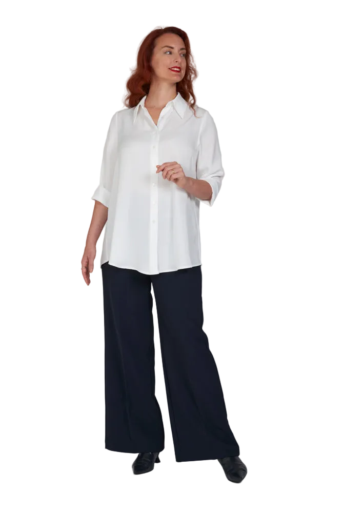 Camicia Milano techno satin latte