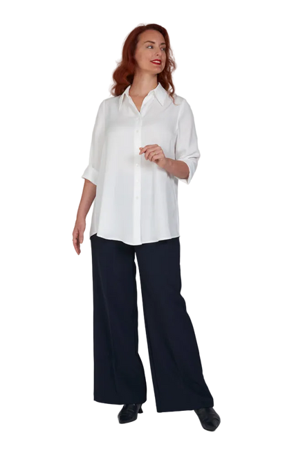 Camicia Milano techno satin latte