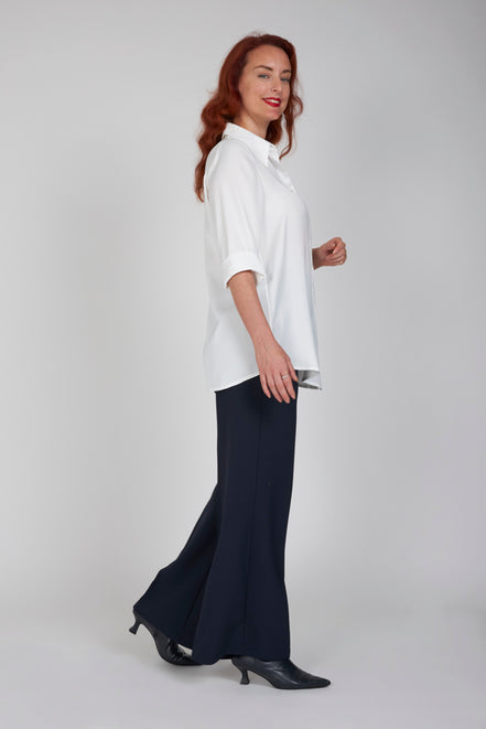 Camicia Milano techno satin latte