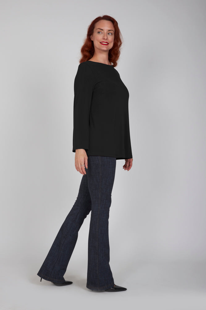 Maglia Giulia fluida nera