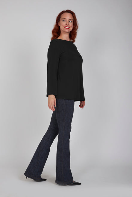 Maglia Giulia fluida nera