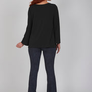 Maglia Giulia fluida nera
