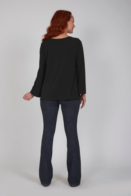 Maglia Giulia fluida nera