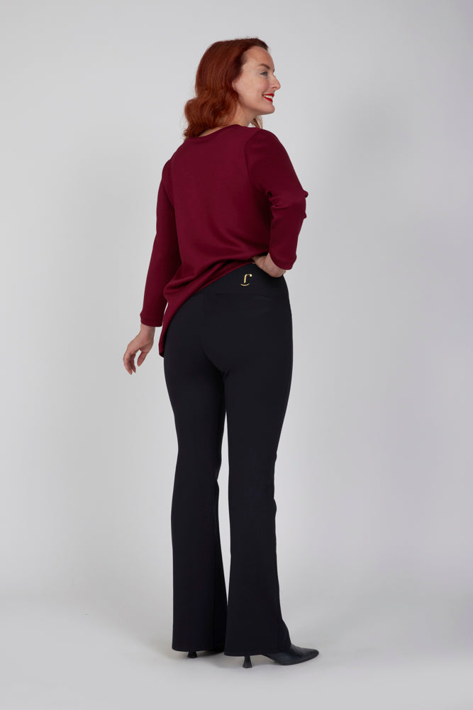 Maglia lunga in jersey Greta cannella