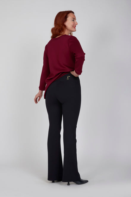 Maglia lunga in jersey Greta cannella