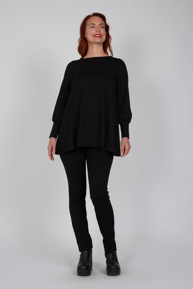 Maglia Greta in jersey nera