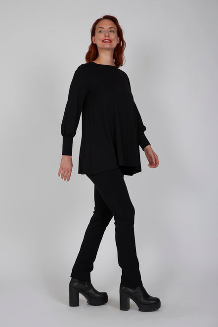 Maglia Greta in jersey nera