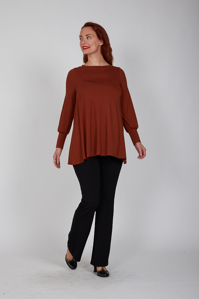 Maglia Greta jersey cannella