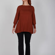 Maglia Greta jersey cannella
