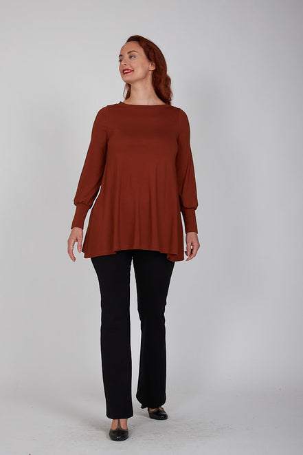 Maglia Greta jersey cannella