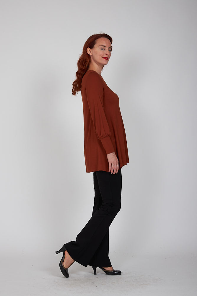 Maglia Greta jersey cannella