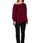 Maglia Alice scuba burgundy