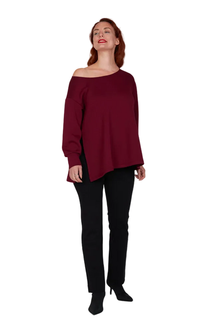 Maglia Alice scuba burgundy