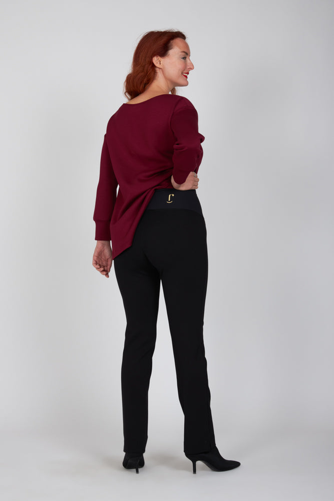 Maglia felpa scuba vino Alice