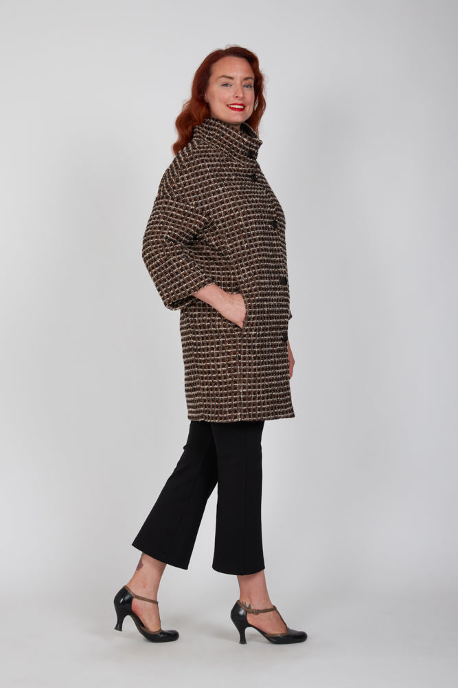 Cappottino Mio ovetto bouclè mocha lurex
