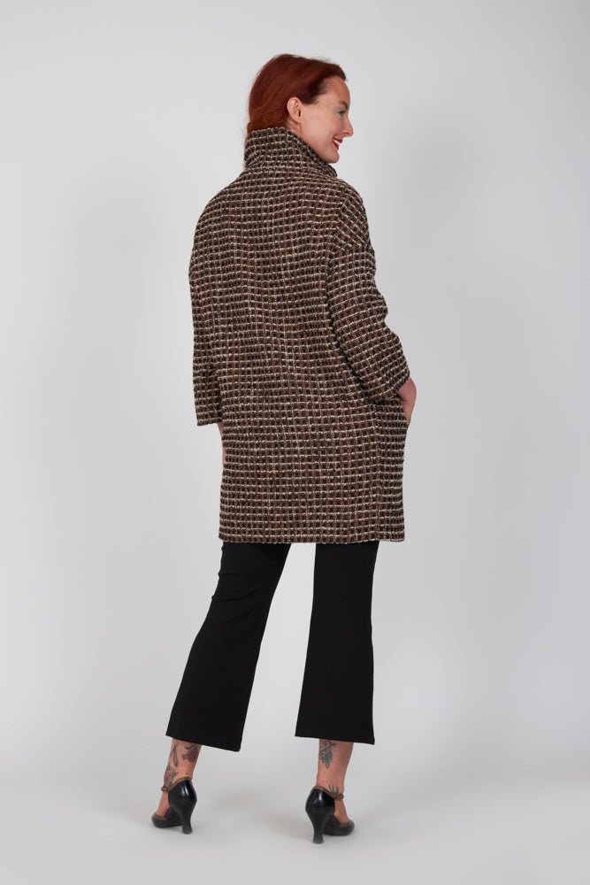 Cappottino Mio ovetto bouclè mocha lurex