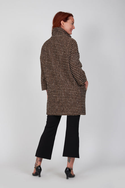 Cappottino Mio ovetto bouclè mocha lurex