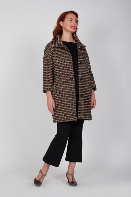 Cappottino Mio ovetto bouclè mocha lurex