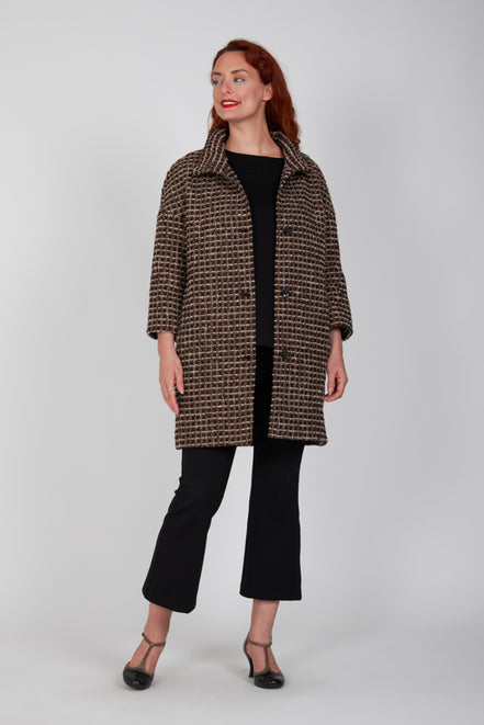 Cappottino Mio ovetto bouclè mocha lurex