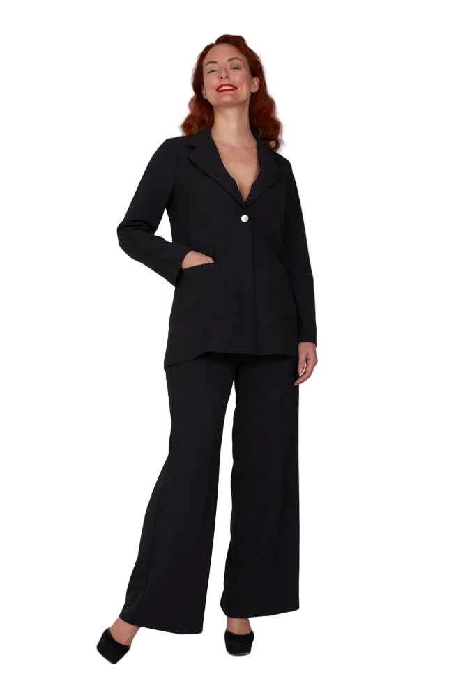 Blazer Berlin in crepe cady nero