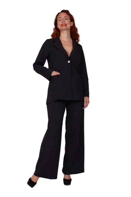 Blazer Berlin in crepe cady nero
