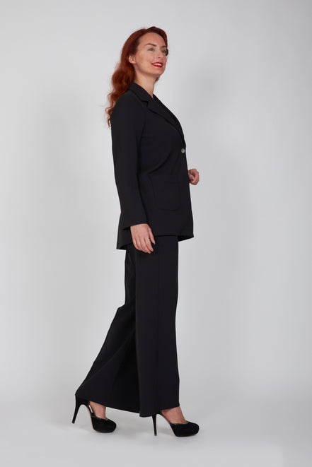 Blazer Berlin in crepe cady nero