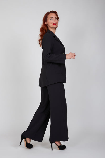 Panta Firenze crepe cady nero