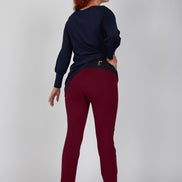 Maglia lunga in jersey Greta blu