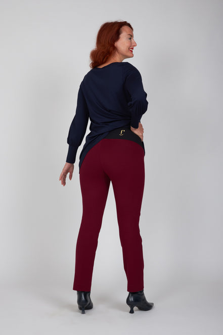 Maglia lunga in jersey Greta blu