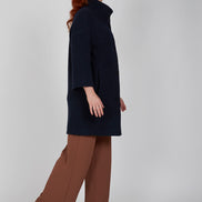 Cappottino donna Mio in lana cotta blu