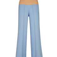 Panta Firenze crepe satin celeste con baschina
