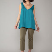 BB Trousers in Army Green with Baschina Waistband
