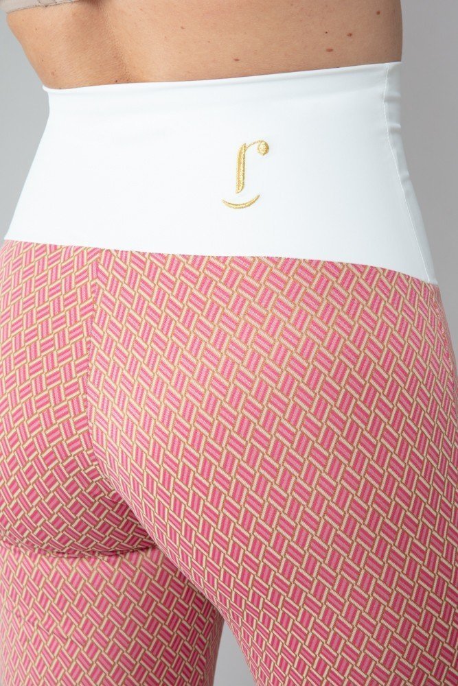 Panta BB fantasia rosa con baschina