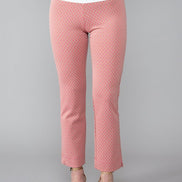 Panta Audrey fantasia rosa con baschina
