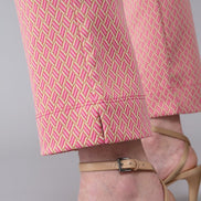 Panta Audrey fantasia rosa con baschina