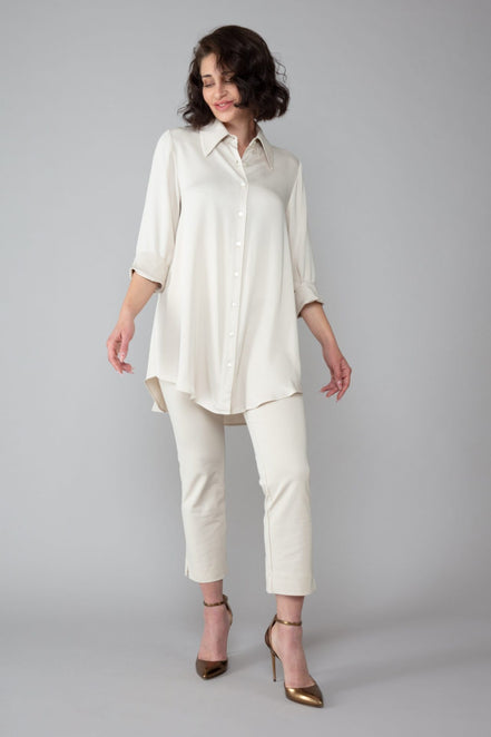 BB Trousers in Sand with Baschina Waistband