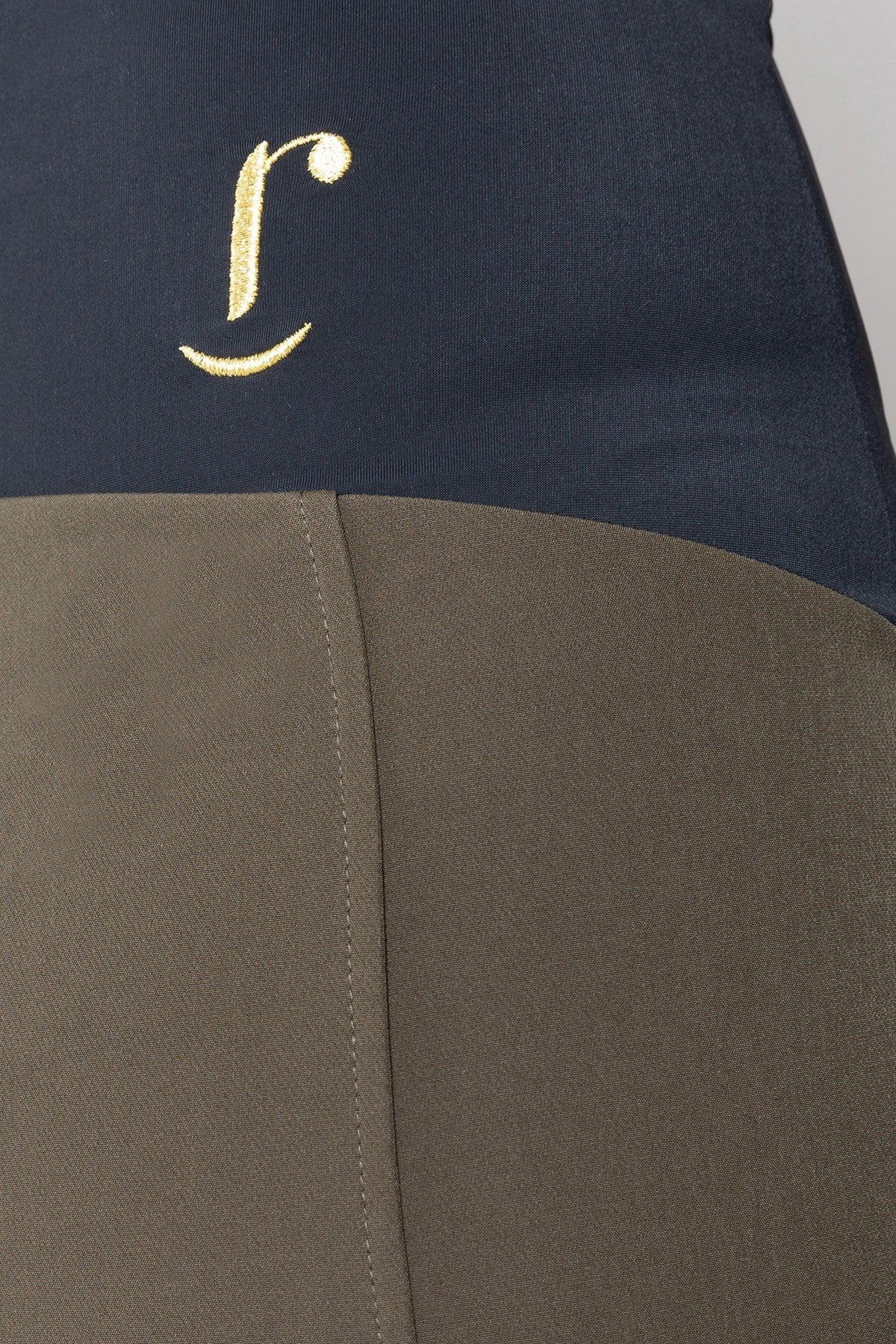 Capri Trousers in Army Green with Baschina Waistband