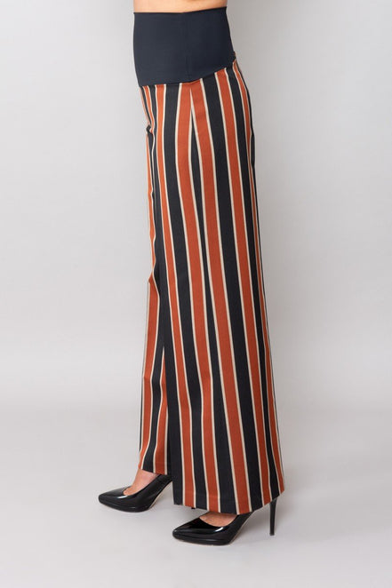 Firenze Printed Trousers with Baschina Waistband