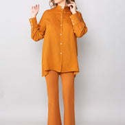 Milano Trousers in Mustard with Baschina Waistband