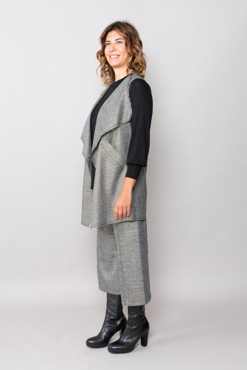 Panta Capri PiedPoul lurex con baschina