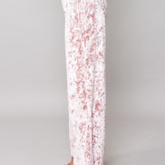 Firenze Trousers in Powder Pink Velvet with Baschina Waistband