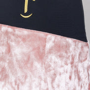 Firenze Trousers in Powder Pink Velvet with Baschina Waistband