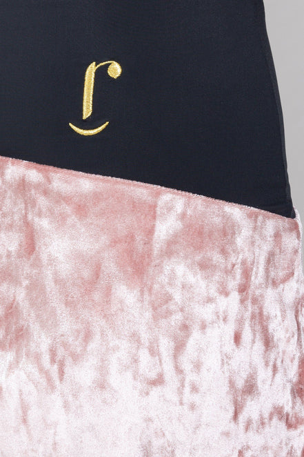 Firenze Trousers in Powder Pink Velvet with Baschina Waistband