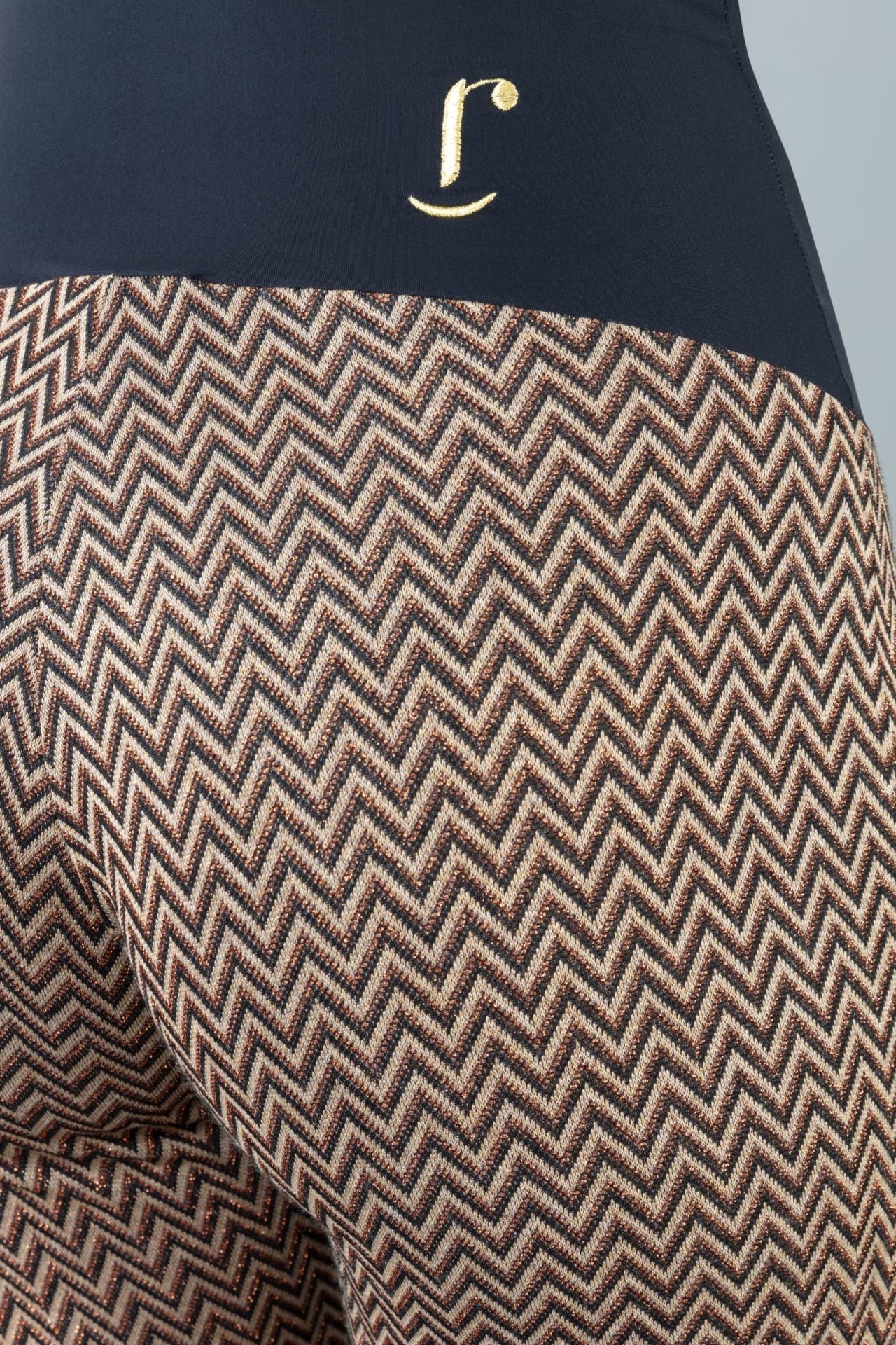 Panta Milano fantasia lurex con baschina