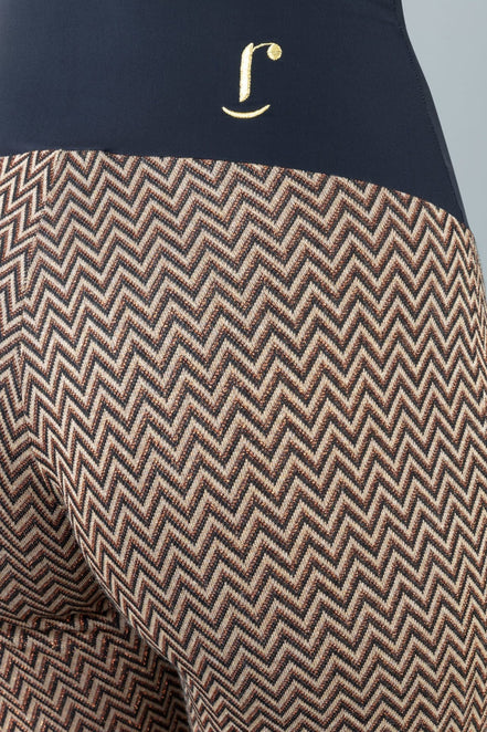 Panta Milano fantasia lurex con baschina