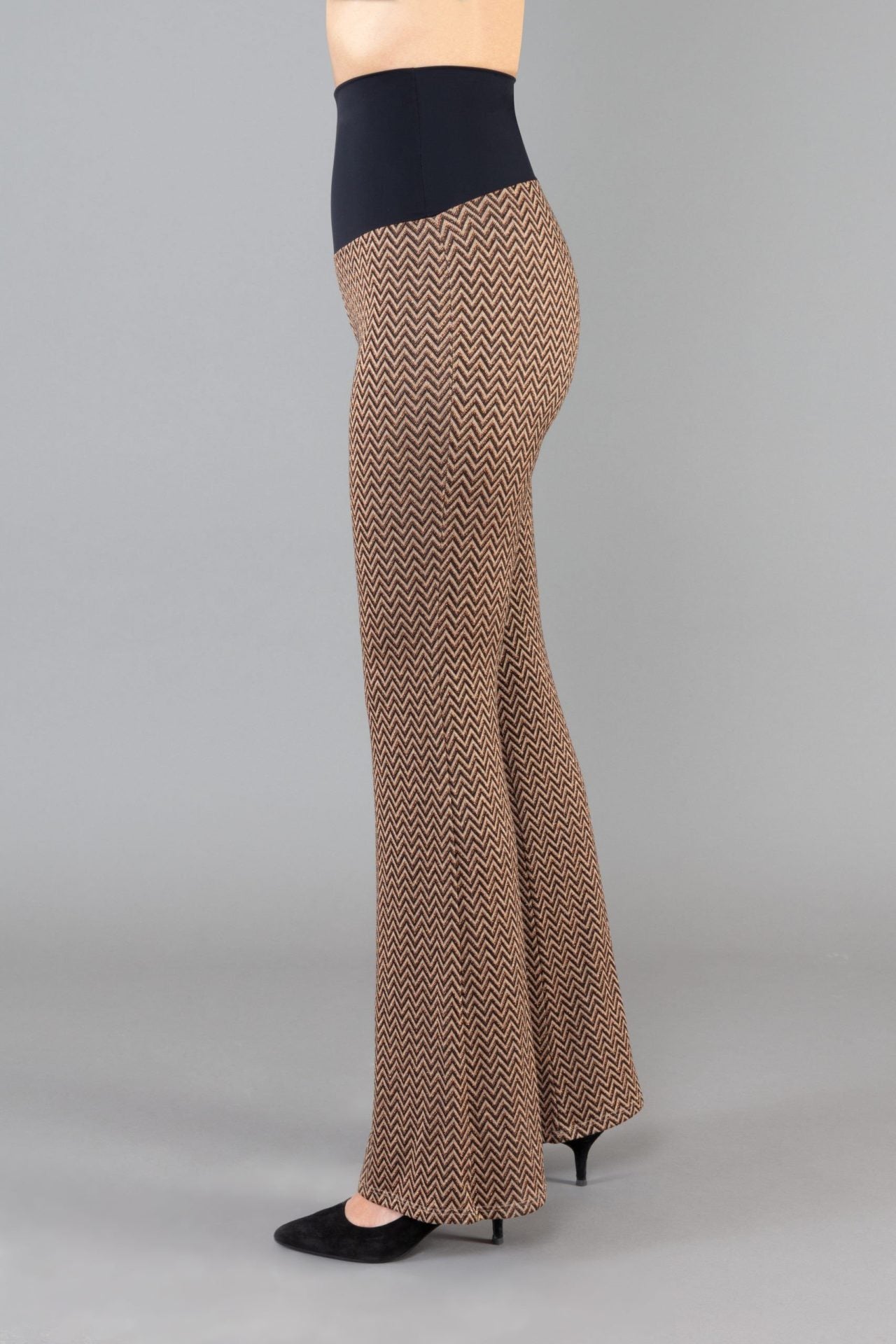 Panta Milano fantasia lurex con baschina